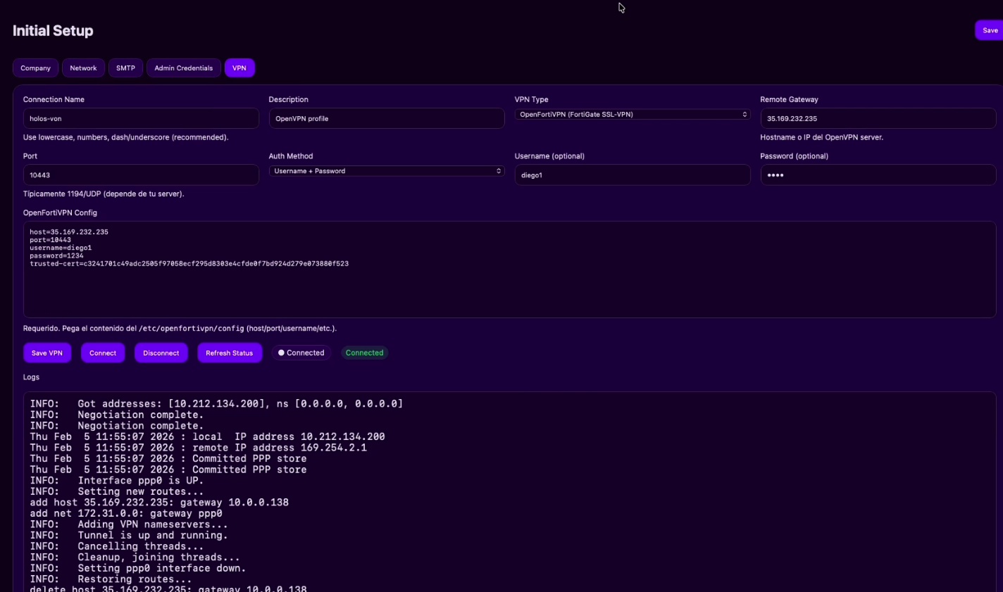 HOLOS OVA original UI screenshot 1